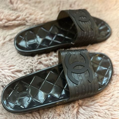 chanel pool slides|chanel pool slides women.